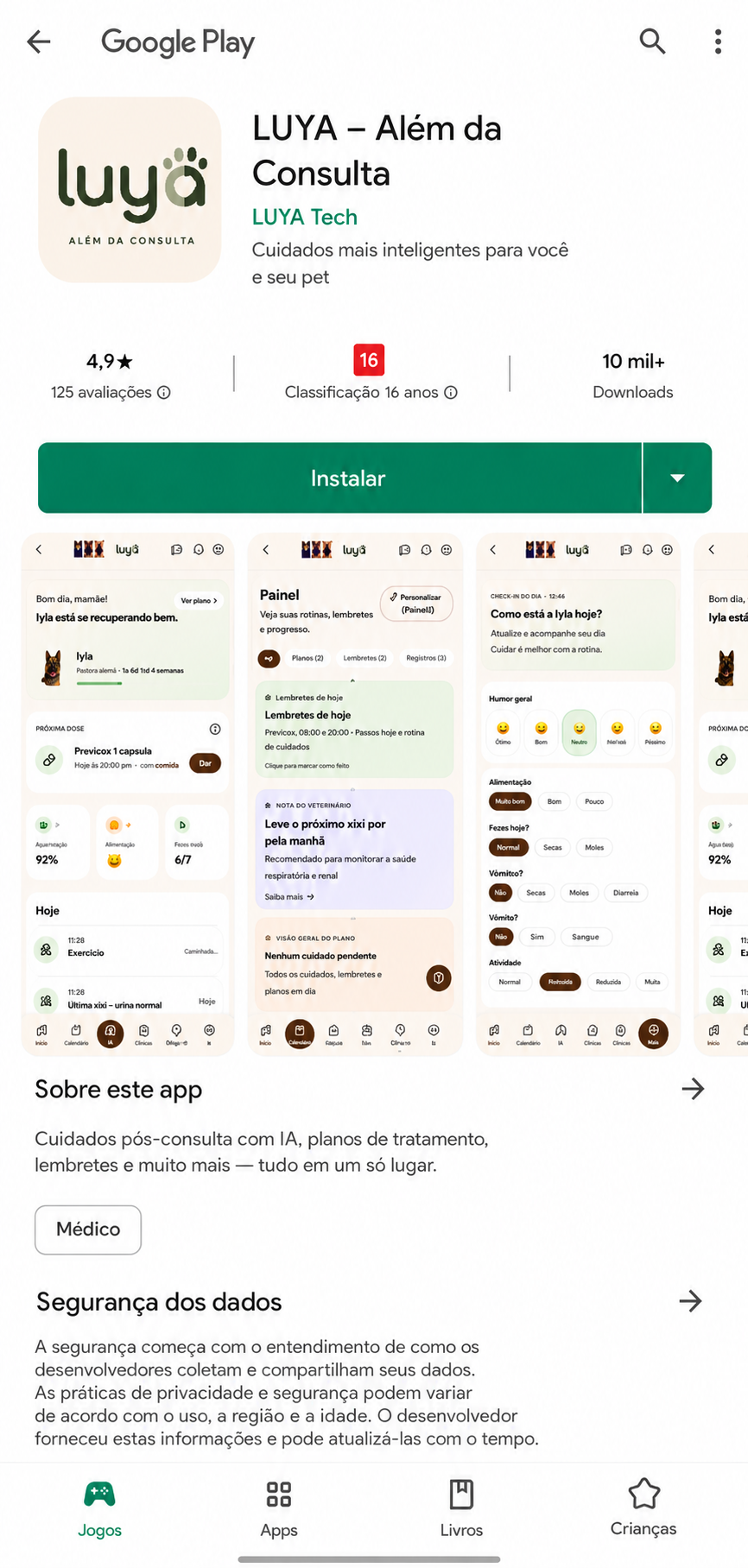 Disponível no Google Play — LUYA